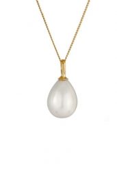 Nenalina Ladies Shell Bead Drop Classic w 925 Sterling Silver Gold Plated Naszyjniki 1 ct Damski. Szare naszyjniki Nenalina, z materiału, z perłą, pozłacane. Za 293.99 zł.
