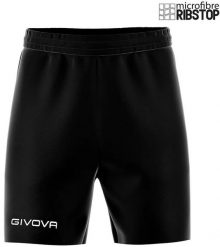 Spodenki sportowe Givova Street czarne - 100% mikrofibra 110 g/m2. Czarne szorty sportowe 318, bez wzorów, z materiału, na fitness i siłownię. Za 128.99 zł.