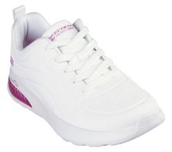 Buty sportowe damskie Skechers Bobs Vision Air. Białe buty treningowe Skechers, bez wzorów, z materiału, bez zapięcia. Za 390.00 zł.
