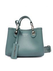 Emporio Armani Torebka EW000382 AF12036 M9110 Niebieski. Niebieskie torebki klasyczne Emporio Armani, bez wzorów, ze skóry, bez dodatków. Za 1,129.00 zł.