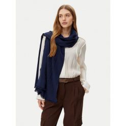 Szal LAUREN RALPH LAUREN. Niebieskie szaliki i kominy Lauren Ralph Lauren, bez wzorów. Za 369.99 zł.