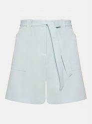 Guess Szorty W5GD0I WH9Y2 Błękitny Classic Fit. Niebieskie szorty Guess, z aplikacjami, z materiału. Za 309.99 zł.