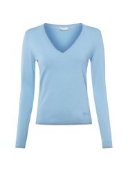 Liu Jo Collection Sweter z dzianiny Kobiety niebieski, XS. Niebieskie swetry Liu Jo Collection, xs, bez wzorów, z dzianiny, eleganckie, bez ramiączek. Za 329.95 zł.