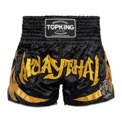 Spodenki treningowe Top King Kickboxing. Czarne szorty sportowe TOP KING, bez wzorów. Za 199.99 zł.