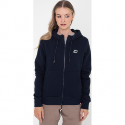 Bluza damska New Balance WJ23600ECL – granatowa. Bluzy bez kaptura New Balance, m, bez wzorów, z bawełny, bez kaptura. Za 269.99 zł.
