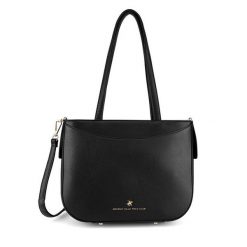 Torebka Beverly Hills Polo Club. Czarne torebki klasyczne Beverly Hills Polo Club, bez wzorów, klasyczne, bez dodatków. Za 219.99 zł.