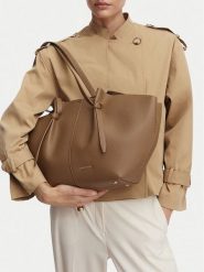 GINO ROSSI Torebka C-LDA92256 Beżowy ciemny. Brązowe shopper bag Gino Rossi, bez wzorów, ze skóry, bez dodatków. Za 229.99 zł.