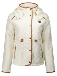 ANAPURNA Kurtka pikowana "Doyatuana" w kolorze kremowym rozmiar: XL. Brązowe kurtki ANAPURNA, xl, bez wzorów, bez kaptura. Za 204.48 zł.