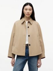 Tommy Hilfiger trencz Kobiety Bawełna brązowy, 34. Brązowe płaszcze Tommy Hilfiger, bez wzorów, z bawełny, eleganckie, bez kaptura. Za 1,099.95 zł.