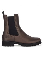Remonte Botki D8694-90 Brązowy. Brązowe botki Remonte, bez wzorów, bez obcasa, na płaskiej podeszwie, bez zapięcia. Za 359.00 zł.