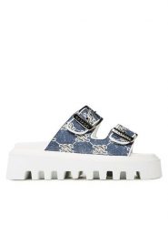 Casadei Klapki 2M840V0401C1988A766 Niebieski. Niebieskie klapki Casadei, bez wzorów, z materiału, bez obcasa, bez zapięcia. Za 2,069.00 zł.
