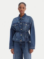 HUGO Kurtka jeansowa Gizzie 50553184 Niebieski Regular Fit. Niebieskie kurtki Hugo, m, bez wzorów, z bawełny, bez kaptura. Za 899.99 zł.