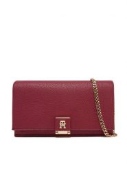 Tommy Hilfiger Torebka Th Her Flap W/Chain AW0AW17403 Czerwony. Czerwone kopertówki Tommy Hilfiger, bez wzorów, ze skóry, wizytowe, bez dodatków. Za 349.99 zł.