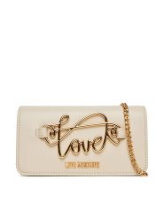 LOVE MOSCHINO Torebka JC5736PP0MKG0110 Écru. Kopertówki Love Moschino, bez wzorów, ze skóry, wizytowe, bez dodatków. Za 669.99 zł.