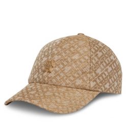 Czapka z daszkiem Tommy Hilfiger. Brązowe czapki z daszkiem Tommy Hilfiger, bez wzorów. Za 179.99 zł.