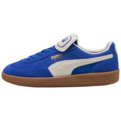 Buty Puma model 402350-01 unisex. Niebieskie buty trekkingowe Puma, bez wzorów, z materiału, bez zapięcia, trekkingowe. Za 302.40 zł.