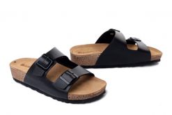 Inblu NM-39 014 Czarny, klapki damskie. Czarne klapki Inblu, bez wzorów, bez obcasa, bez zapięcia. Za 89.99 zł.