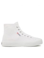 Superga Trampki 2696 Stripe S112I9W Biały. Białe trampki Superga, bez wzorów, z materiału, bez zapięcia. Za 229.99 zł.