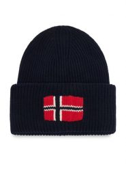 Napapijri Czapka F-Evei 1 NP0A8AM2 Granatowy. Niebieskie czapki zimowe Napapijri, bez wzorów. Za 249.99 zł.
