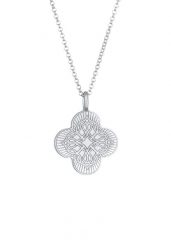 Elli Damski Krzyż Ornament Moneta Vintage Trend Bloger w pozłacanym srebrze próby 925 Sterling Silver Naszyjniki 1 ct. Szare naszyjniki Elli, z materiału, pozłacane. Za 293.99 zł.