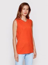 Samsøe Samsøe Top Alva F22100023 Pomarańczowy Regular Fit. Brązowe topy Samsøe & Samsøe, s, bez wzorów, z bawełny, bez kołnierzyka, bez ramiączek. Za 219.99 zł.