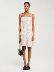 BIG STAR Sukienka w kolorze białym rozmiar: M. Białe sukienki BIG STAR, m, bez wzorów, z wiskozy, retro, bez kołnierzyka, bez ramiączek, midi. Za 104.99 zł.