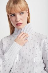 Sweter damski z cekinami PATRIZIA PEPE. Swetry Patrizia Pepe, s, bez wzorów, bez ramiączek. W wyprzedaży za 1,362.42 zł.