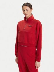 HUGO Bluza Dorata_B 50542972 Czerwony Loose Fit. Czerwone bluzy Hugo, xl, bez wzorów, z bawełny, bez ramiączek, bez kaptura. Za 329.99 zł.