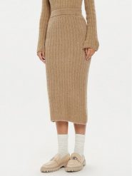 Liu Jo Spódnica midi WF4391 MA43P Beżowy Regular Fit. Brązowe spódnice Liu Jo, xl, bez wzorów, z syntetyku, midi. Za 379.99 zł.