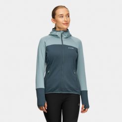 Bluza damska elastyczna Alpinus UBA. Niebieskie bluzy Alpinus, bez wzorów, bez kaptura. Za 279.00 zł.