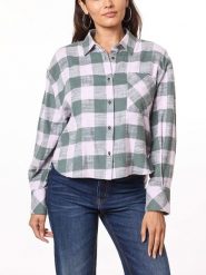 Scotch & Soda Koszula w kolorze fioletowo-oliwkowym rozmiar: M. Brązowe koszule Scotch & Soda, m, bez wzorów, z bawełny, bez kołnierzyka, bez ramiączek. Za 79.03 zł.