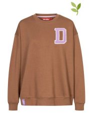 Derbe Bluza w kolorze brązowym rozmiar: L/XL. Brązowe bluzy Derbe, l, z aplikacjami, z bawełny, bez kaptura. Za 141.19 zł.