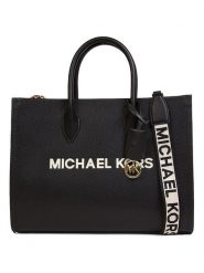 Michael Kors Skórzana torebka w kolorze czarnym - 37 x 25 x 14 cm rozmiar: onesize. Czarne torebki klasyczne Michael Kors, bez wzorów, z materiału, przez ramię, bez dodatków. Za 993.00 zł.