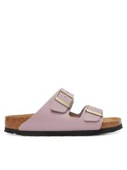 Birkenstock Klapki Arizona 1030878 Różowy. Czerwone klapki Birkenstock, bez wzorów, ze skóry, bez obcasa, bez zapięcia. Za 319.99 zł.