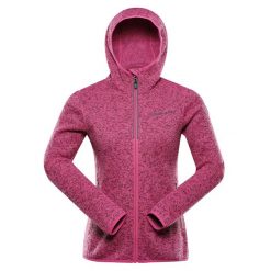 Bluza damska polarowa z kapturem Alpine Pro Zega 2. Czerwone bluzy z kapturem Alpine Pro, bez wzorów, z polaru, z kapturem, trekkingowe. W wyprzedaży za 209.00 zł.