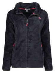 Geographical Norway Kurtka polarowa "Upalood" w kolorze czarnym rozmiar: S. Czarne kurtki Geographical Norway, s, z aplikacjami, z polaru, bez kaptura. Za 96.14 zł.