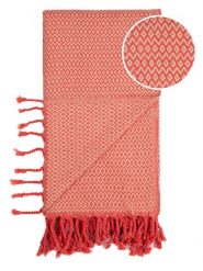 Towel to Go Chusta hammam "Samos" w kolorze różowo-beżowym - 175 x 95 cm rozmiar: onesize. Brązowe chusty Towel to Go, bez wzorów, z bawełny. Za 73.99 zł.