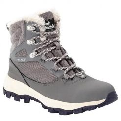 Buty trekkingowe damskie Jack Wolfskin Everquest High Texapore. Szare buty trekkingowe Jack Wolfskin, z gumy, za kostkę, bez zapięcia. Za 895.00 zł.