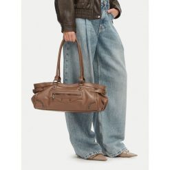 Torebka JENNY. Brązowe torebki klasyczne Jenny, bez wzorów, klasyczne, bez dodatków. Za 169.99 zł.