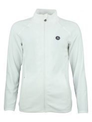 Peak Mountain Kurtka polarowa "Afonor" w kolorze kremowym rozmiar: L. Brązowe kurtki Peak Mountain, l, z aplikacjami, z materiału, bez kaptura. Za 69.91 zł.