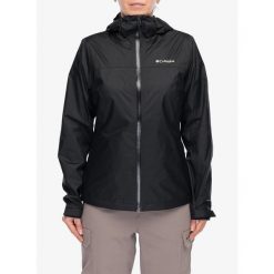 Kurtka przeciwdeszczowa damska Columbia Inner Limits IV Jacket. Czarne kurtki przeciwdeszczowe Scarpa, bez wzorów, bez kaptura, trekkingowe. Za 524.99 zł.