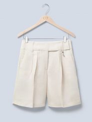 LeGer Szorty "Frej" w kolorze kremowym rozmiar: 36. Brązowe szorty LeGer, bez wzorów. Za 209.82 zł.