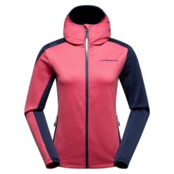 Bluza damska z kapturem La Sportiva Chill. Czerwone bluzy z kapturem La Sportiva, xs, bez wzorów, z materiału, z kapturem, trekkingowe. Za 499.70 zł.