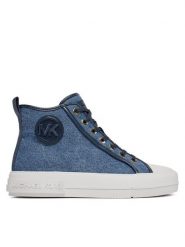 MICHAEL Michael Kors Trampki Evy High Top 43R4EYFS6D Niebieski. Niebieskie trampki MICHAEL Michael Kors, bez wzorów, z materiału, bez zapięcia. Za 759.99 zł.