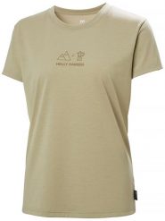 Helly Hansen Koszulka funkcyjna "Skog Graphic Tee" w kolorze khaki rozmiar: S. Brązowe t-shirty sportowe Helly Hansen, s, bez wzorów, bez ramiączek, outdoorowe. Za 105.63 zł.