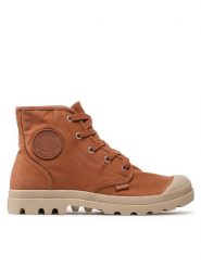 Palladium Trapery Pampa Hi 92352-240-M Pomarańczowy. Brązowe traperki Palladium, bez wzorów, z materiału, bez obcasa, bez zapięcia. Za 449.99 zł.