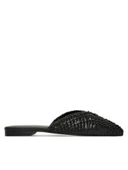 Patrizia Pepe Klapki 8Z0140/L109 Czarny. Czarne klapki Patrizia Pepe, bez wzorów, ze skóry, bez obcasa, bez zapięcia. Za 1,249.00 zł.