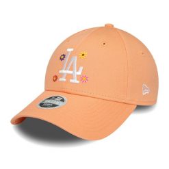 Czapka z daszkiem damska New Era Flower 9Forty Los Angeles Dodgers. Czerwone czapki z daszkiem New Era, na wiosnę, bez wzorów. Za 109.99 zł.