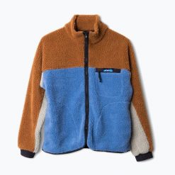 Bluza polarowa damska KAVU Pinesdale. Niebieskie bluzy bez kaptura KAVU, bez wzorów, z polaru, bez kaptura, trekkingowe. Za 429.99 zł.