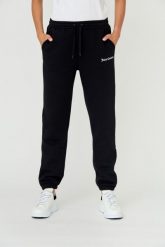 JUICY COUTURE Czarne spodnie Sora. Czarne spodnie dresowe Juicy Couture, bez wzorów, z bawełny. W wyprzedaży za 299.99 zł.